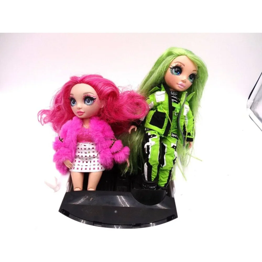 Rainbow High Color Change Car Convertible 8-in-1‎ Light-Up 2 Rainbow Dolls